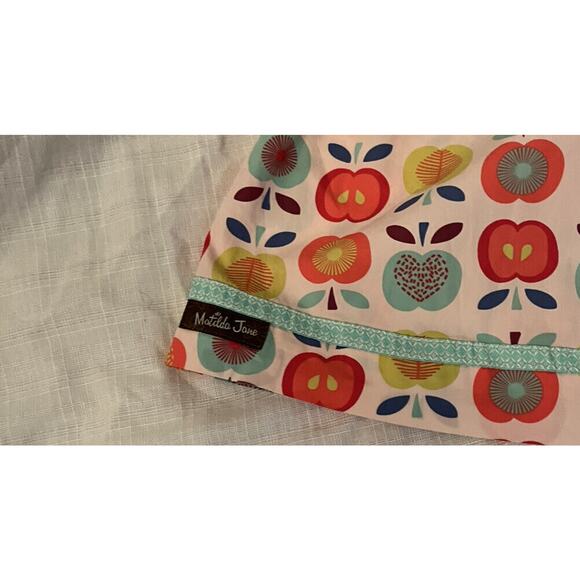 Matilda Jane Girls Dress Size 8 Apples Ruffles And Buttons On Back - EUC - Picture 3 of 8